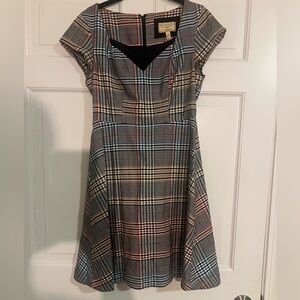 Anthropologie Plaid Short Sleeve Dress